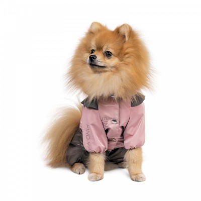 Дощовик Pet Fashion «Ariel» для дівчинки, розмір M, рожевий