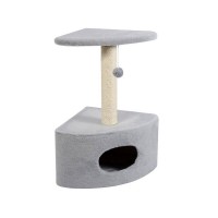 Дряпка Природа Д11У кутова з будкою, сіра, 39x39x65 см