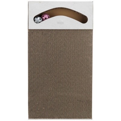 Дряпка Trixie XXL для котів, з двома кульками, картон, 70х6х38 cм (пісочний)