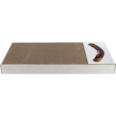 Дряпка Trixie XXL для котів, з двома кульками, картон, 70х6х38 cм (пісочний)