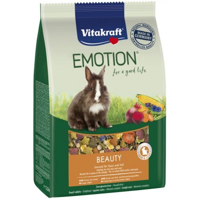 Корм Vitakraft Emotion Beauty для кроликів, для краси шкіри та шерсті, 1,5 кг Корм Vitakraft Emotion Beauty для кроликів, для краси шкіри та шерсті, 1,5 кг