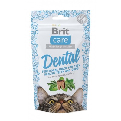 Функціональні ласощі Brit Care Dental з індичкою для котів, 50г Функціональні ласощі Brit Care Dental з індичкою для котів, 50г