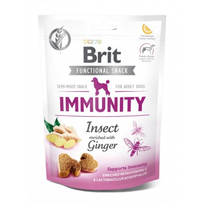 Функціональні ласощі Brit Care Immunity комахи з імбиром для собак, 150 г