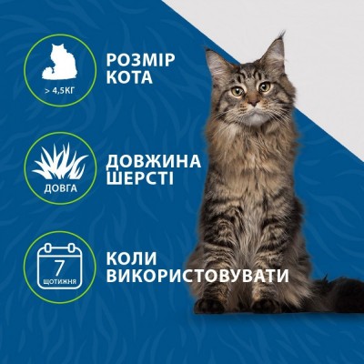 Фурмінатор FURminator для котів із довгою шерстю, розмір L