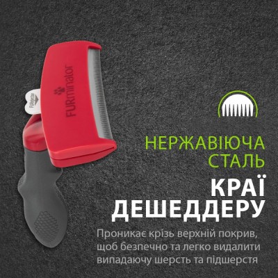 Фурмінатор FURminator для собак з короткою шерстю, розмір ХL