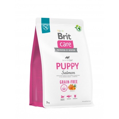 Сухий корм Brit Care Dog Grain-free Puppy для цуценят, беззерновий з лососем, 3 кг Сухий корм Brit Care Dog Grain-free Puppy для цуценят, беззерновий з лососем, 3 кг