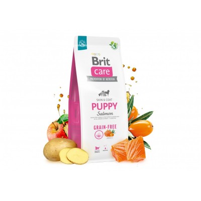 Сухий корм Brit Care Dog Grain-free Puppy для цуценят, беззерновий з лососем, 3 кг