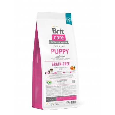 Сухий корм Brit Care Dog Grain-free Puppy для цуценят, беззерновий з лососем, 12 кг