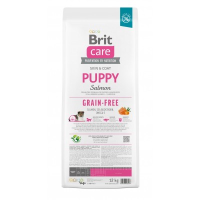 Сухий корм Brit Care Dog Grain-free Puppy для цуценят, беззерновий з лососем, 12 кг