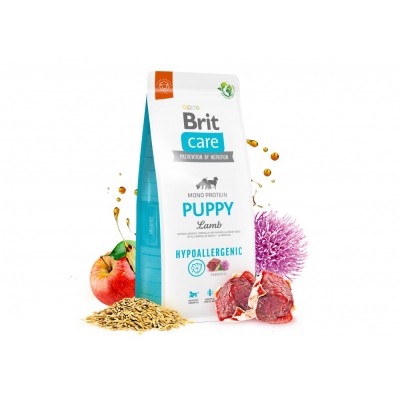 Сухий корм Brit Care Dog Hypoallergenic Puppy для цуценят, гіпоалергенний з ягням, 1 кг