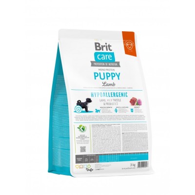 Сухий корм Brit Care Dog Hypoallergenic Puppy для цуценят, гіпоалергенний з ягням, 3 кг