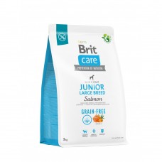 Сухий корм Brit Care Dog Grain-free Junior Large Breed для молодих собак великих порід, беззерновий з лососем, 3 кг