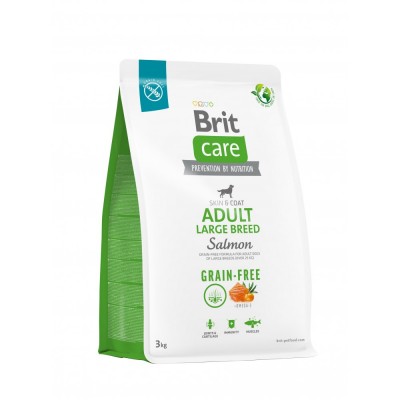 Сухий корм Brit Care Dog Grain-free Adult Large Breed для собак великих порід, беззерновий з лососем, 3 кг