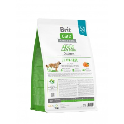 Сухий корм Brit Care Dog Grain-free Adult Large Breed для собак великих порід, беззерновий з лососем, 3 кг