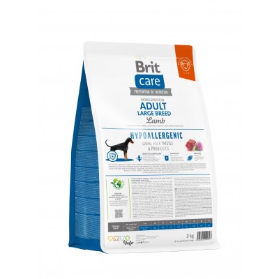 Сухий корм Brit Care Dog Hypoallergenic Adult Large Breed для собак великих порід, гіпоалергенний з ягням, 3 кг