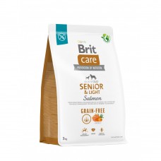 Сухий корм Brit Care Dog Grain-free Senior & Light для старіючих собак, беззерновий з лососем, 3 кг