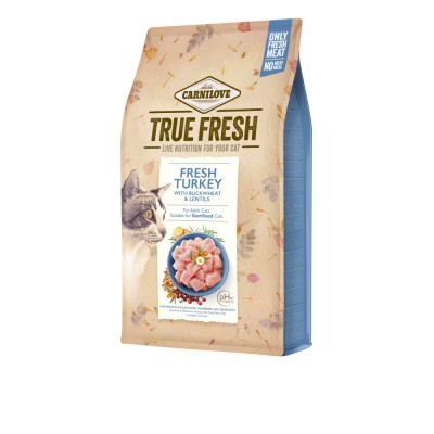 Корм сухий для котів Carnilove True Fresh Cat Turkey з індичкою, 4,8 кг Корм сухий для котів Carnilove True Fresh Cat Turkey з індичкою, 4,8 кг