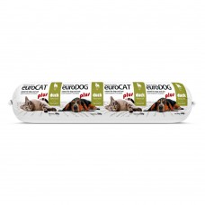 Корм вологий EuroDog/EuroCat Salami PLUS Duck для собак і котів салямі з качкою 1 кг