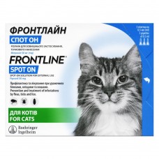 Краплі на холку Boehringer Ingelheim Frontline Spot-ON для котів 3 піпетки