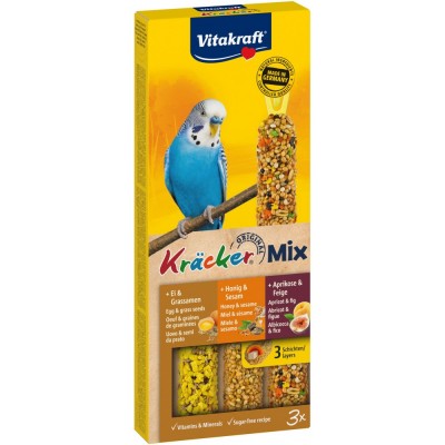 Крекер Vitakraft для декоративних папуг, з медом, фруктами та яйцем, 3 шт Крекер Vitakraft для декоративних папуг, з медом, фруктами та яйцем, 3 шт