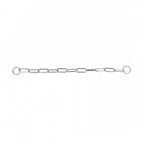 Ланцюг-зашморг Trixie для собак, велика ланка, хромований, 46 см/3 мм