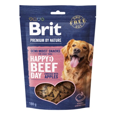 Ласощі для cобак Brit Premium Semi-moist Snacks Beef with Apples напіввологі з яловичиною і яблуками 180 г