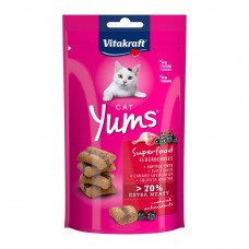 Подушечки Vitakraft Yums для котів, качка та бузина, 40 г