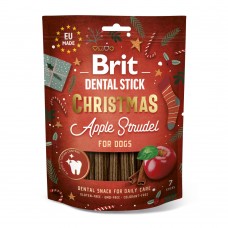 Ласощі для собак Brit Dental Stick Christmas Apple Strudel різдвяний яблучний штрудель 7 шт 251 г