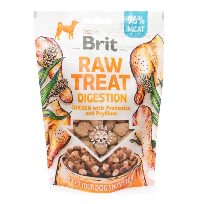 Ласощі для собак Brit Raw Treat freeze-dried Digestion для травлення, курка, 40 г