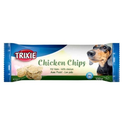 Ласощі Trixie Chicken Chips для собак чіпси зі смаком курки d-4 см 100 г