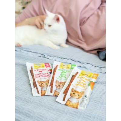 Ласощі GimCat Superfood Duo-Sticks для котів, яловичина та яблука, 3 шт