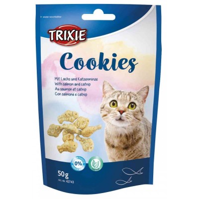 Ласощі Trixie Cookies для котів печиво з лососем та котячою м'ятою 50 г