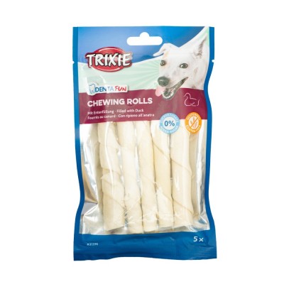 Ласощі Trixie Denta Fun Chewing Rolls для собак Паличка для чищення зубів з качкою 12 см 90 г 5 шт