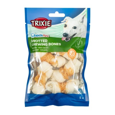 Ласощі Trixie Denta Fun Chicken Chewing Bone для собак Кістка для чищення зубів з куркою 5 см 70 г/5 шт