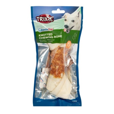 Ласощі Trixie Denta Fun для собак Кісточка для чищення зубів з куркою 18 см 120 г