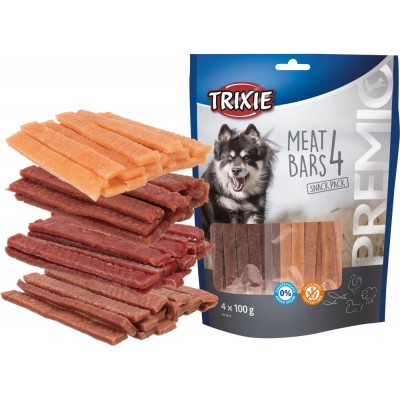 Ласощі Trixie Premio 4 Meat Bars для собак з куркою качкою бараниною та лососем 4х100 г