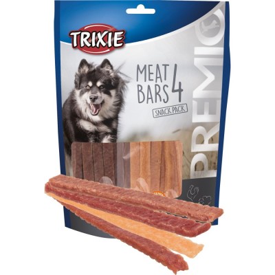 Ласощі Trixie Premio 4 Meat Bars для собак з куркою качкою бараниною та лососем 4х100 г