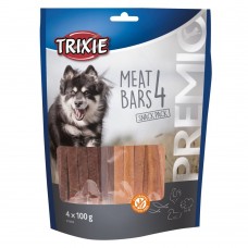 Ласощі Trixie Premio 4 Meat Bars для собак з куркою качкою бараниною та лососем 4х100 г