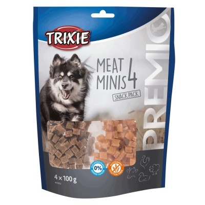 Ласощі Trixie Premio 4 Meat Minis для собак з куркою качкою яловичиною та бараниною 4х100 г