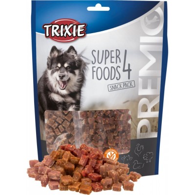 Ласощі Trixie Premio 4 Meat Superfoods для собак з куркою качкою яловичиною та бараниною 4х100 г