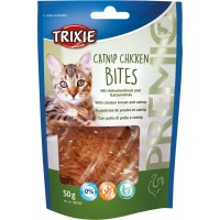 Ласощі Trixie Premio Catnip Chicken Bites для котів шматочки з курячою грудкою і котячою м'ятою 50 г