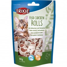 Ласощі Trixie Premio Fish Chicken Rolls для котів роли з куркою та рибою 50 г