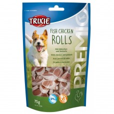 Ласощі Trixie Premio Fish Chicken Rolls для собак роли з куркою та лососем 75 г