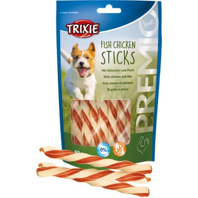 Ласощі Trixie Premio Fish Chicken Sticks для собак з куркою та рибою 80 г
