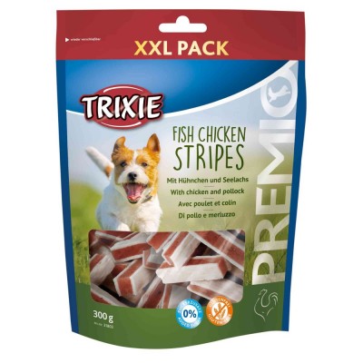 Ласощі Trixie Premio Fish Chicken Stripes XXL для собак палички курка та лосось 300 г