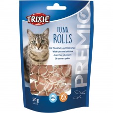 Ласощі Trixie Premio Tuna Rolls для котів шматочки з тунцем та куркою 50 г