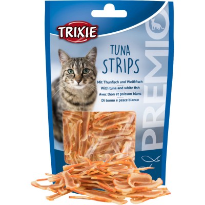 Ласощі Trixie Premio Tuna Strips для котів з тунцем і білою рибою 20 г