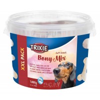 Ласощі Trixie Soft Snack Bony Mix XXL для собак асорті відро пластик 1800 г