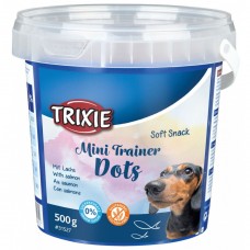 Ласощі Trixie Soft Snack Mini Trainer Dots для собак з лососем відро пластик 500 г