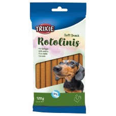 Ласощі Trixie Soft Snack Rotolinis для собак палички з м'ясом домашніх птахів 120 г